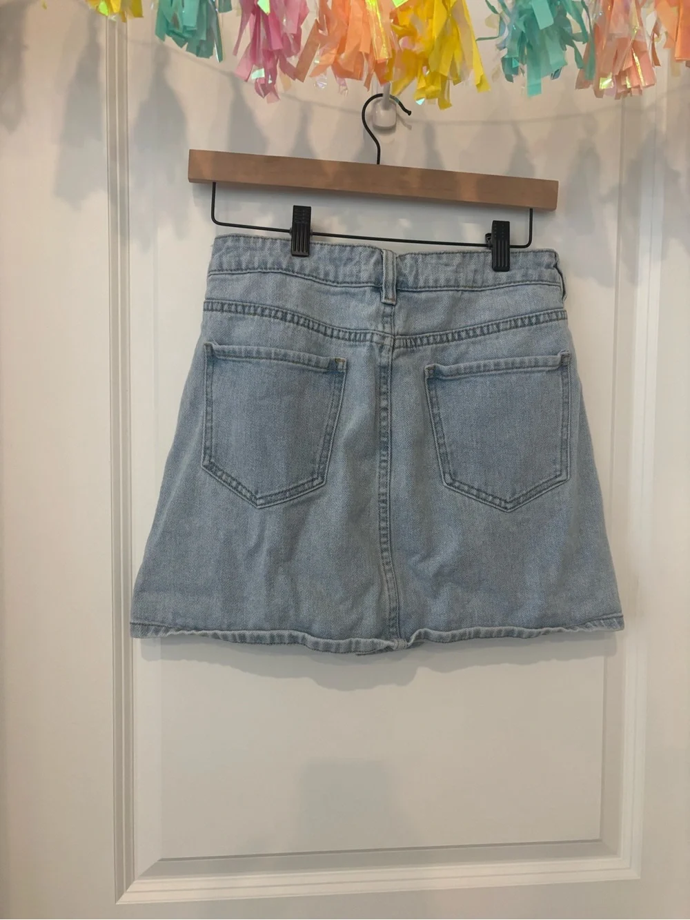 PacSun Light Blue Denim Mini Skirt